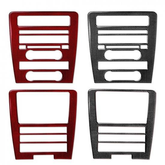 Carbon Fiber Central Control CD Panel Cover Sticker For Ford Mustang 2009-2013