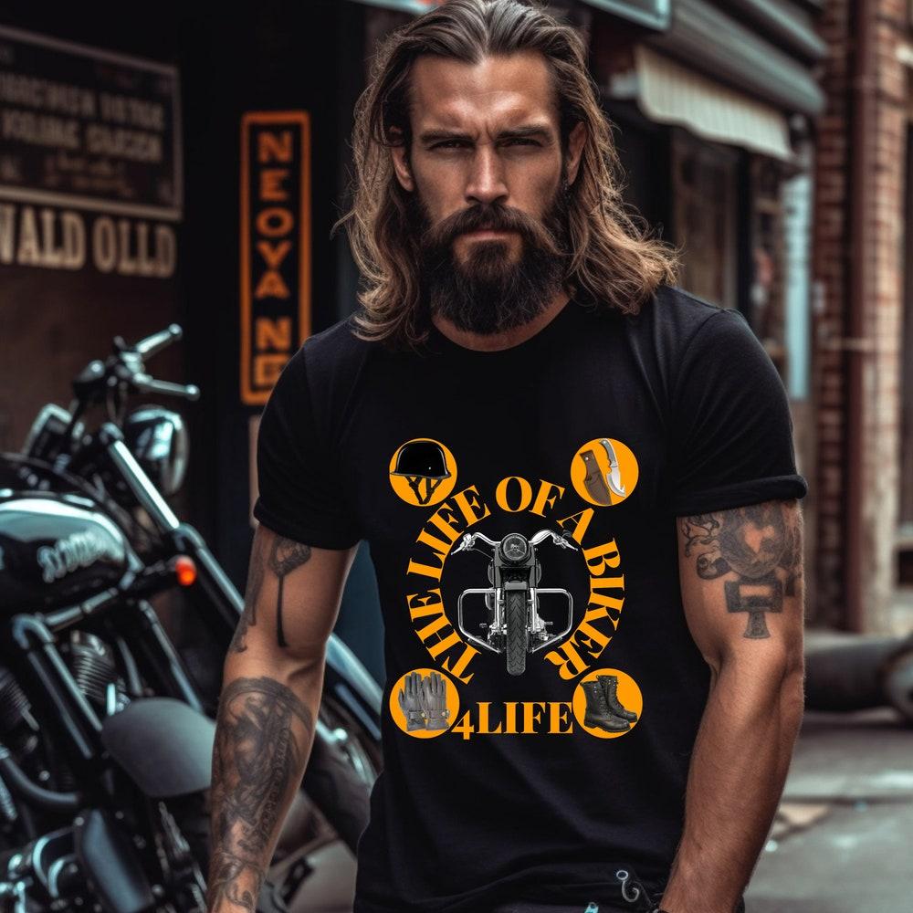 The Life Of A Biker T-shirt, Biker Tshirt, Biker Shirt, Gift Idea For Biker, Funny Motorcycle Shirt Collection, Motorcycle Clothing Biker XXL