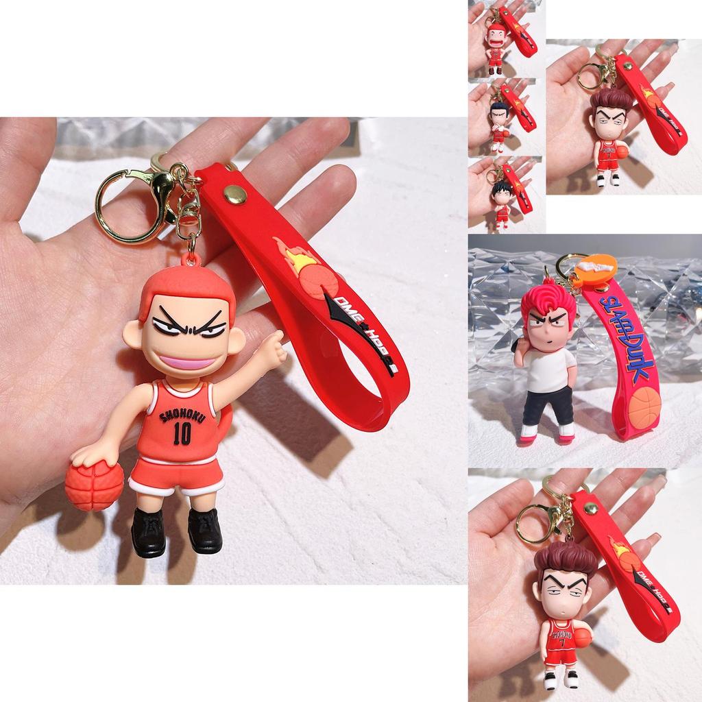 Premium Slam Dunk Keychains Shoyo Characters Silicone Key Ring Anime Fan Gift