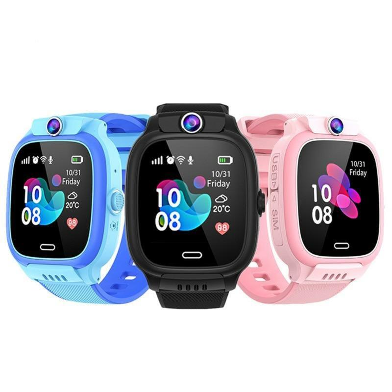 Children Smartwatch WIFI LBS Real-time Positioning Waterproof 1.44in Screen Watch with Phone Calling SOS Weather Photo
