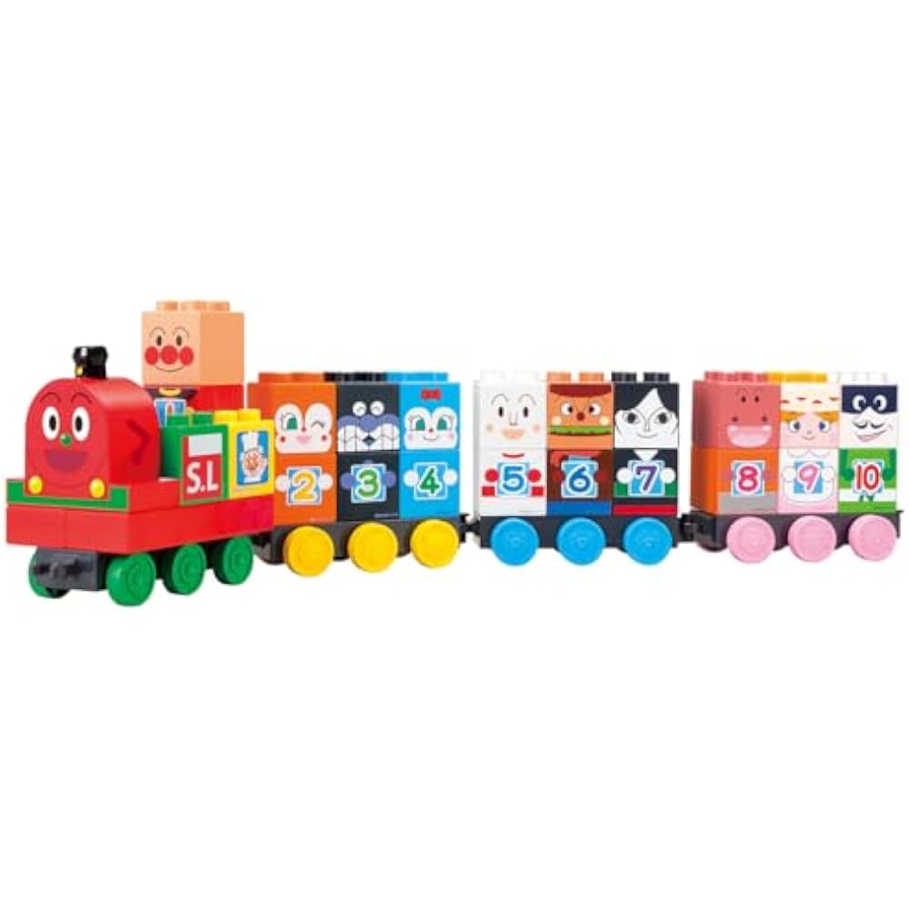 [BANDAI (BANDAI)] BlockLabo Block Lab Anpanman SL Man and 1 2 3! Suji Block Set for ages 1.5 and ...
