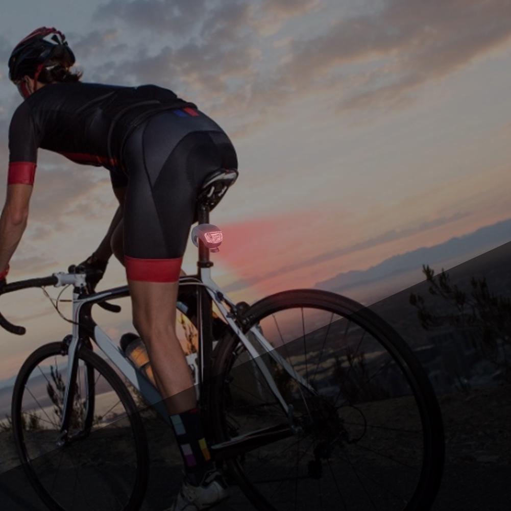 1-11Pairs LED Bike Light With 1 Modes Silicone Front Rear Light Waterproof Bicycle Flashlight Tail Lamp For Night Cycling Safety