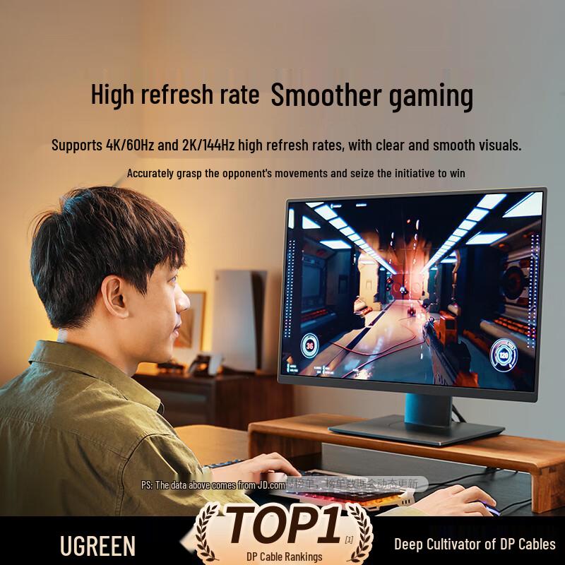 Ugreen DisplayPort 1.2 Cable 4K 240Hz
