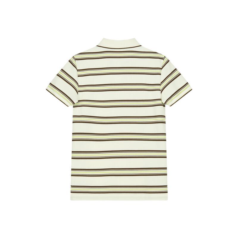 HAZZYS Women's PHIZ Series Wide Stripe Color Block Polo Shirt