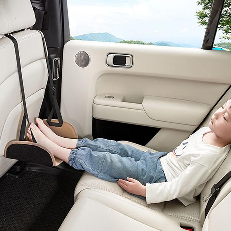 Car Travel Rest Foot Pad Portable Foot Hammock Long Flight Essentials Office Footrest Hanging Adjustable Car Interior Supplies