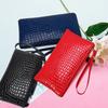 Crocodile Texture PU Phone Wallet Clutch Purse With Zipper Card Holder Makeup Pouch For Shopping Work And Daily Use Women