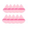 Dual-Use Velvet Flocking Triangle Puff for Wet & Dry Powder Setting