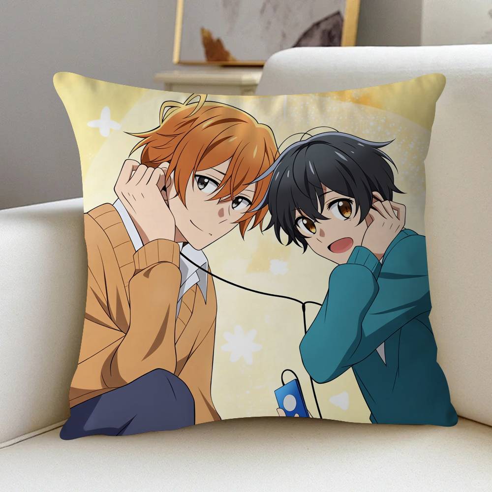 

Аниме Сасаки и Мияно Наволочка Чехол для подушки Обивка Диванная подушка Декор дома Наволочка 12x12Inch