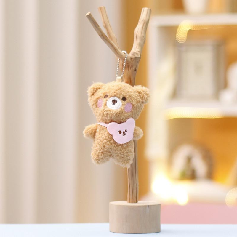 Panda Keychain Rabbit Cute Cartoon Girl Backpack Decorative Pendant Doll Plush