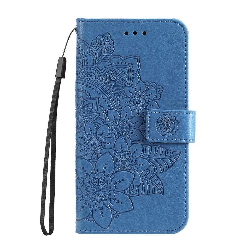 Samsung Galaxy A13 4G Flip Case, Mandala, Blue