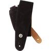 D'Addario Daddario Guitar Strap Suede Leather 25SS00-DX Black [Domestic Genuine]