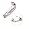 Plated Iron Badge Holder DIY Safe Lock Brooch Basic Brooch Brooch Pins