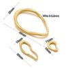 5pcs Stainless Steel Gold Irregular Oval Charms Connectors for DIY Jewelry Findings Necklace Bracelet Supplies Earrings Making