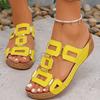 Large Size Roman Style Women's Sandals Open Toe Beach Slippers  Summer Wedges Comfortable Outdoor Slip-On Shoes for Women