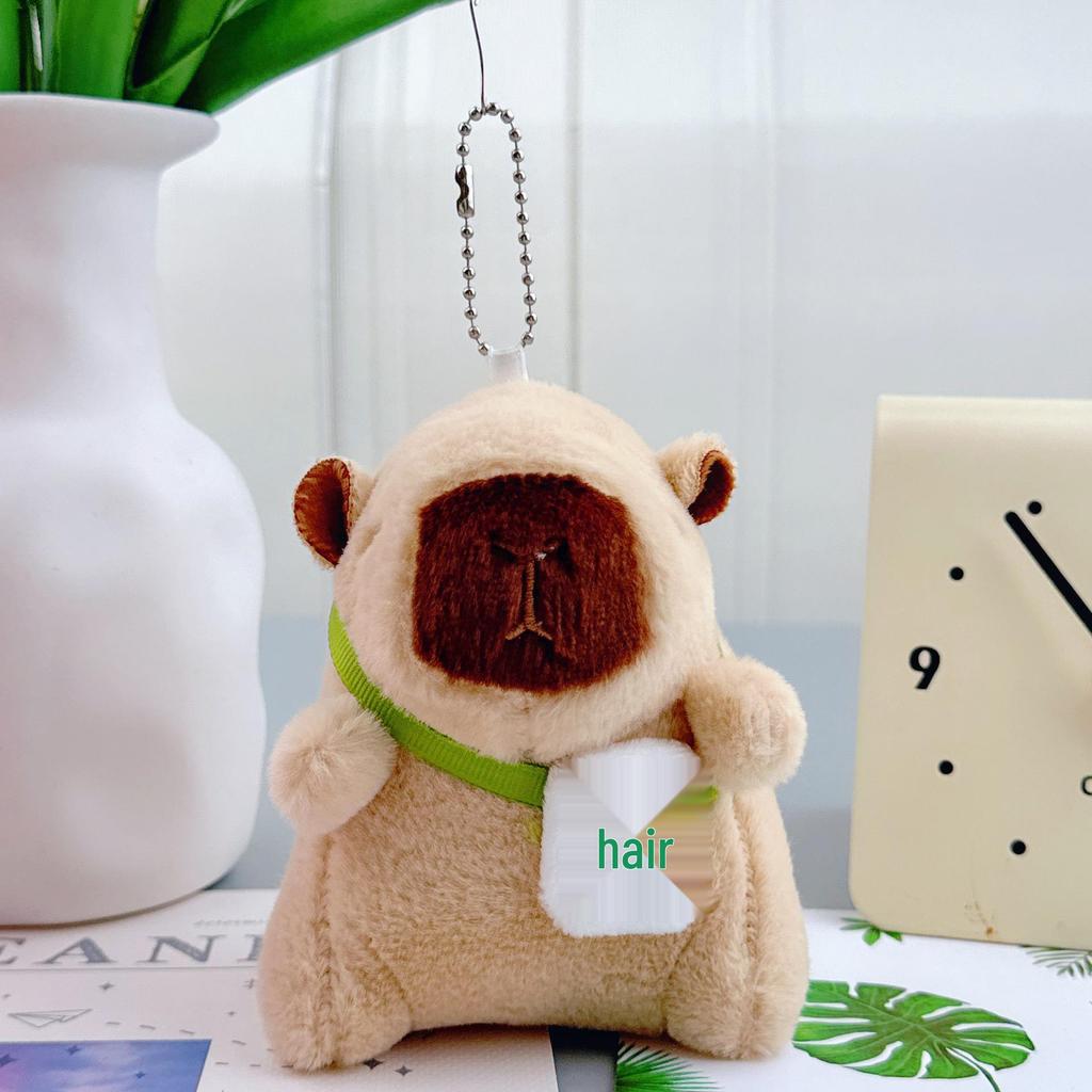 Pingente Capivara Chaveiro de Pelúcia - Presente de Aniversário Boneca de Pano