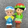 BIXE Fisher Lot Little 2inch Mini Pessoas Fazenda Zoológico Animal Desenhos animados figuras de ação brinquedos presente de Natal