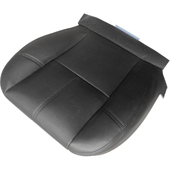 Driver or Passenger Bottom Replacement Leather Seat Cover Black Compatible with 2007 2008 2009 2010 2011 2012 2013 2014 Chevy Silverado Tahoe