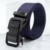 Men's Durable Nylon Canvas Waist Belt with Automatic Buckle - Thick, Wear-Resistant, and Versatile for Casual Outdoor Use.