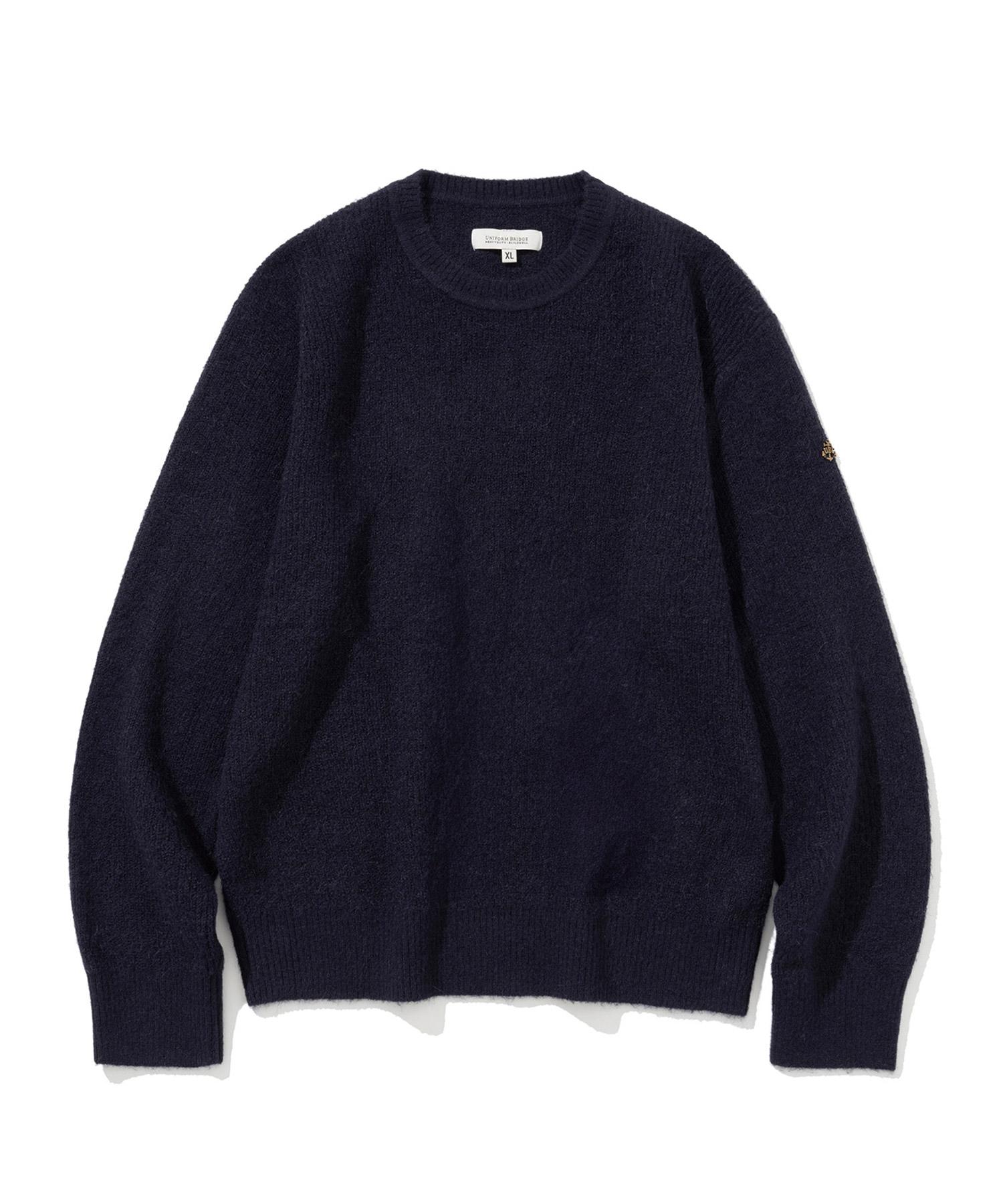 Uniform Bridge Alpaca Crew Neck Knit Navy M