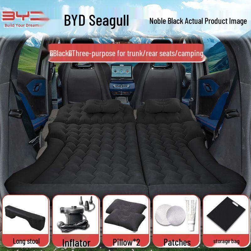 

Inflatable Car Bed Mattress for BYD Seagull: Trunk and Rear Seat Sleeping Pad for Camping. Rear Row Basic Model