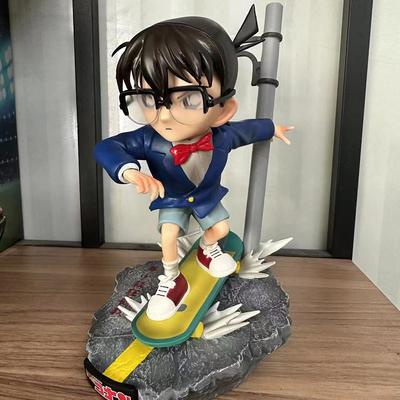 22cm DS Detective Conan GK Skateboard Conan Edogawa PVC Action Figure Anime Figure Model Toys Collection Doll Gift