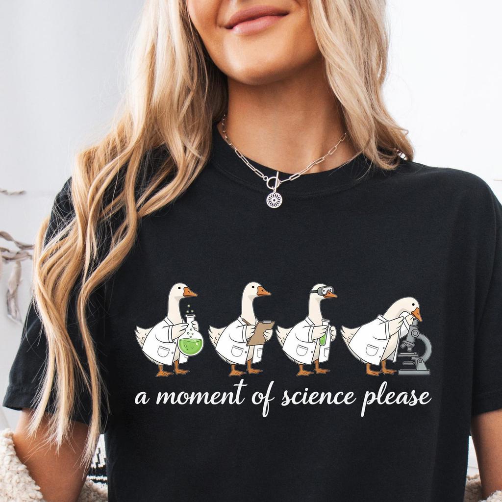 Science Goose Shirt, Funny Chemistry Teacher T-Shirt, Biology Teacher Gift, STEM Teacher Tee, Science Lover Shirt, Short Sleeve Tee