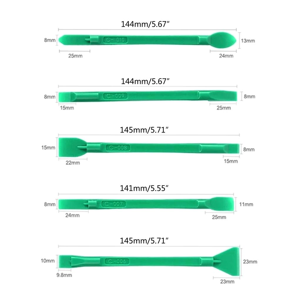 10Pieces Opening Kit Repairing Pry Tools Plastic Spudger Crowbar for Smartphone Laptop PC Disassembly Repair Tools