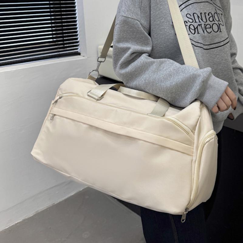 Downhill Travel Bag Short Distance Women's Light Sports Travel Bag Splicing Hand Held One Shoulder Crossbody Bag