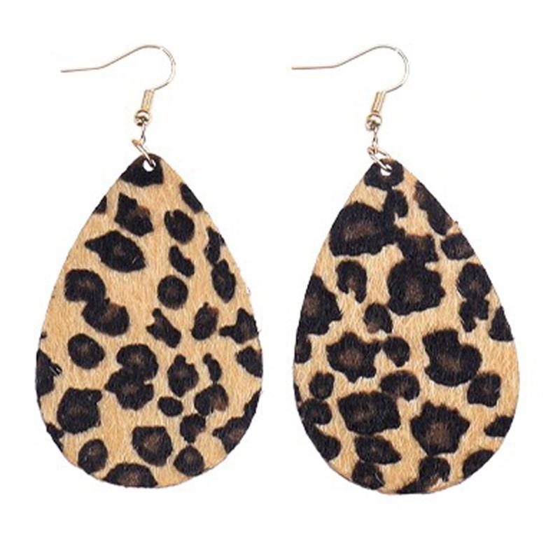 Elegant Women’s Purse Earrings Bracelet Necklace Fashionable Leopard Pattern Accessories Handmade Jewelry Set