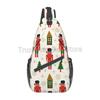 Christmas Nutcrackers Chest Bags Holiday Xmas Crossbody Sling Bag Travel Hiking Backpack Casual Shoulder Daypack for Women Men