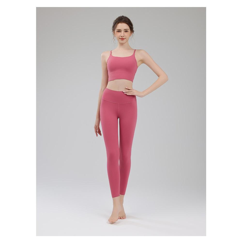 Naked Sports U-shaped Vest With Thin Shoulder Straps, Beautiful Back, Easy To Wear, Quick Drying, Breathable Fitness Camisole, Yoga Suit, Bra Set