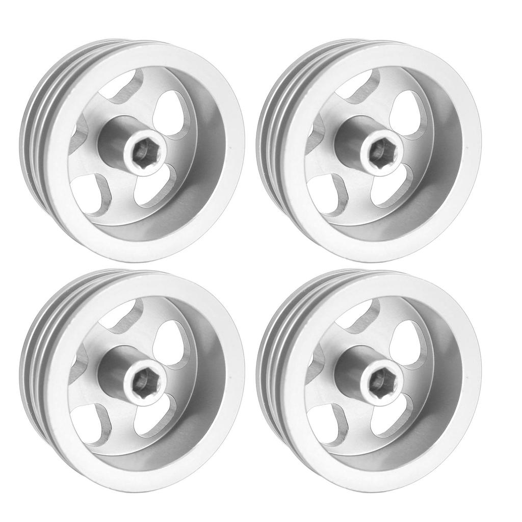 4Pcs RC Car Wheel Rim Aluminum Alloy Sturdy Structure Stylish Look Wheels Hub Rim for MN82 RC Car