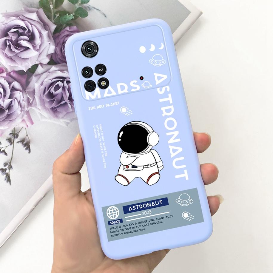 For Cover Xiaomi Poco M4 Pro 5G Phone Case Cute Astronaut Silicone Soft TPU Shockproof Funda For Xiaomi Poco M4 Pro PocoM4 Cases