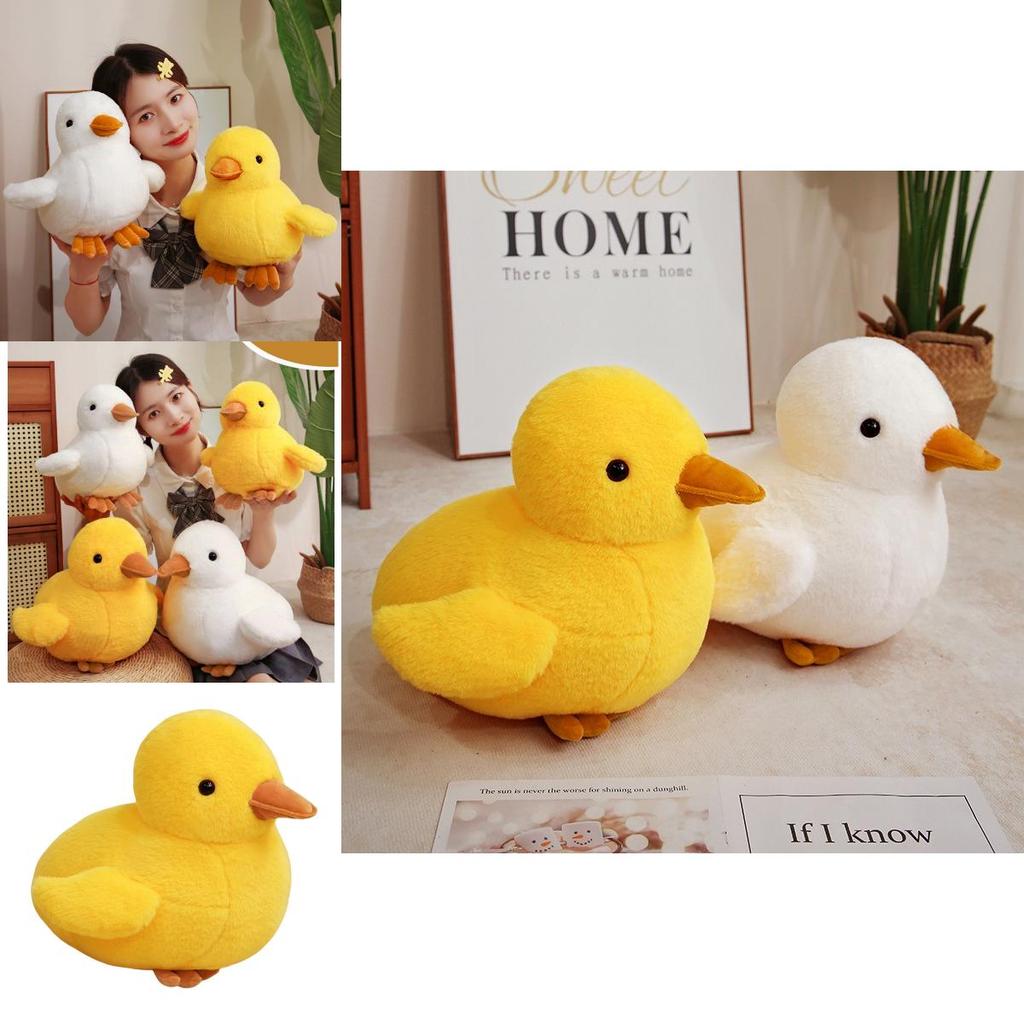 Adorable Cartoon Yellow Duck Plush Toy Soft Stuffed Animal For Kids Cozy Cuddly Gift