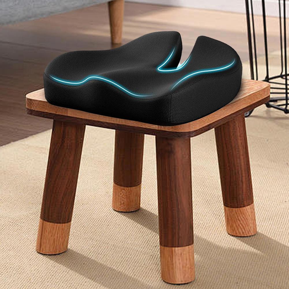 Memory Foam Seat Cushion Breathable Soft Seat Pad Pressure Relief Chair Pad Non Slip Sitting Pad for Prolonged Sitting