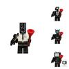 Toilet Man Surveillance Tv Assembled Building Blocks Toy Diy Plastic Abs Material Small Particle Blocks 0-38 Pieces Net Weight 0.01kg