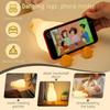 LED Duck Night Light Rechargeable Touch Silicone Cartoon Clap Duck Sleeping Night Lamp for Bedroom Decoration Children Gift