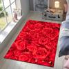 Valentine's Day Carpet 2DBright Red Rose Doormat Welcome Mat Carpet For Live Room Rug For Bedroom Kitchen Rug Home Dec