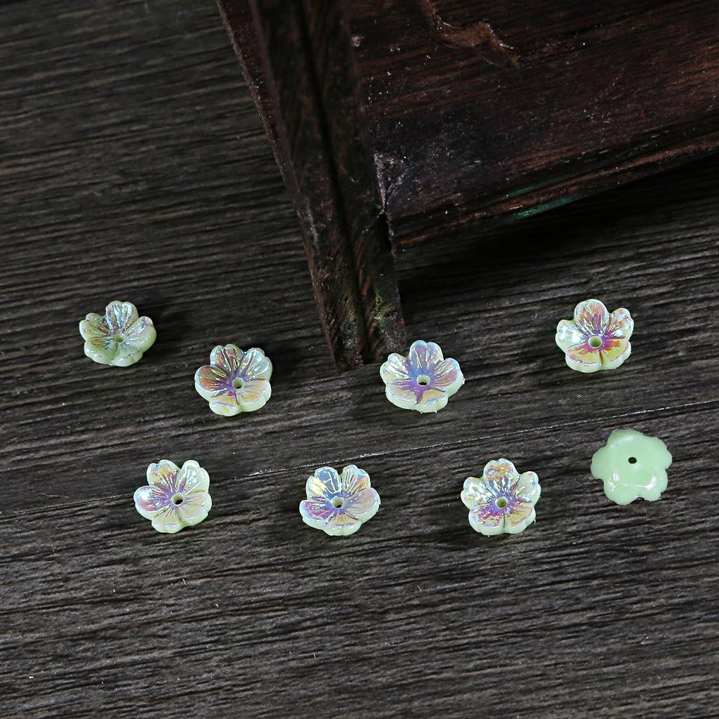 20 stücke Blume Harz Imitation Shell Acryl Perlen Für Schmuck Machen Handgemachte Handwerk Zubehör