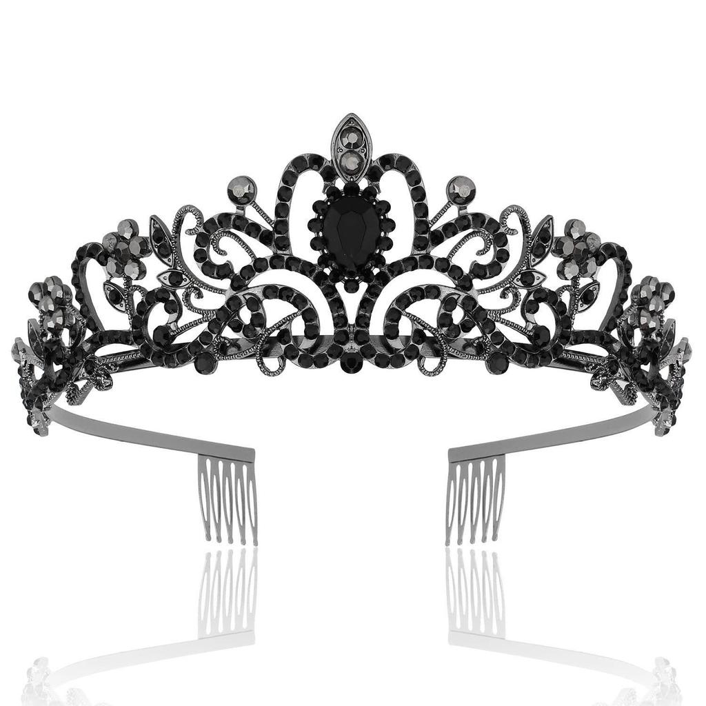 European & American Fashion Crystal Crown Bridal Headdress for Birthdays & Bachelorette Parties