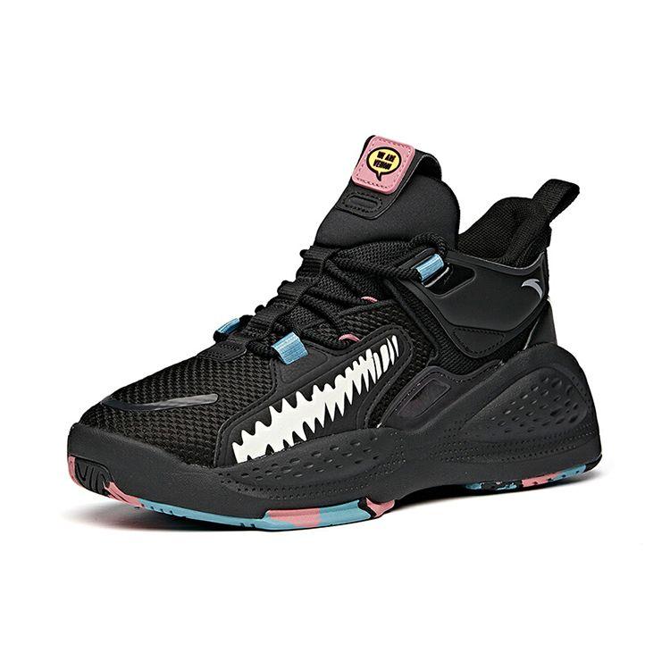 Anta Marvel X Dominance Mid-Top Sneakers Women Sneakers Black White 122048080S-10