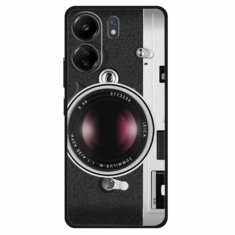 Funda For Xiaomi Poco C65 Case Soft Lion Wolf Black Shockproof Back Cover for Poco C65 C 65 Soft Case Poco C65 Cool Soft Bumper