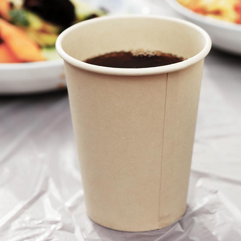 MIAOJIE Premium Paper Cups 270ml*50 Thick Wide-Neck Non-Spill Disposable Cups for Tea, Water, Natural Color Food-Grade