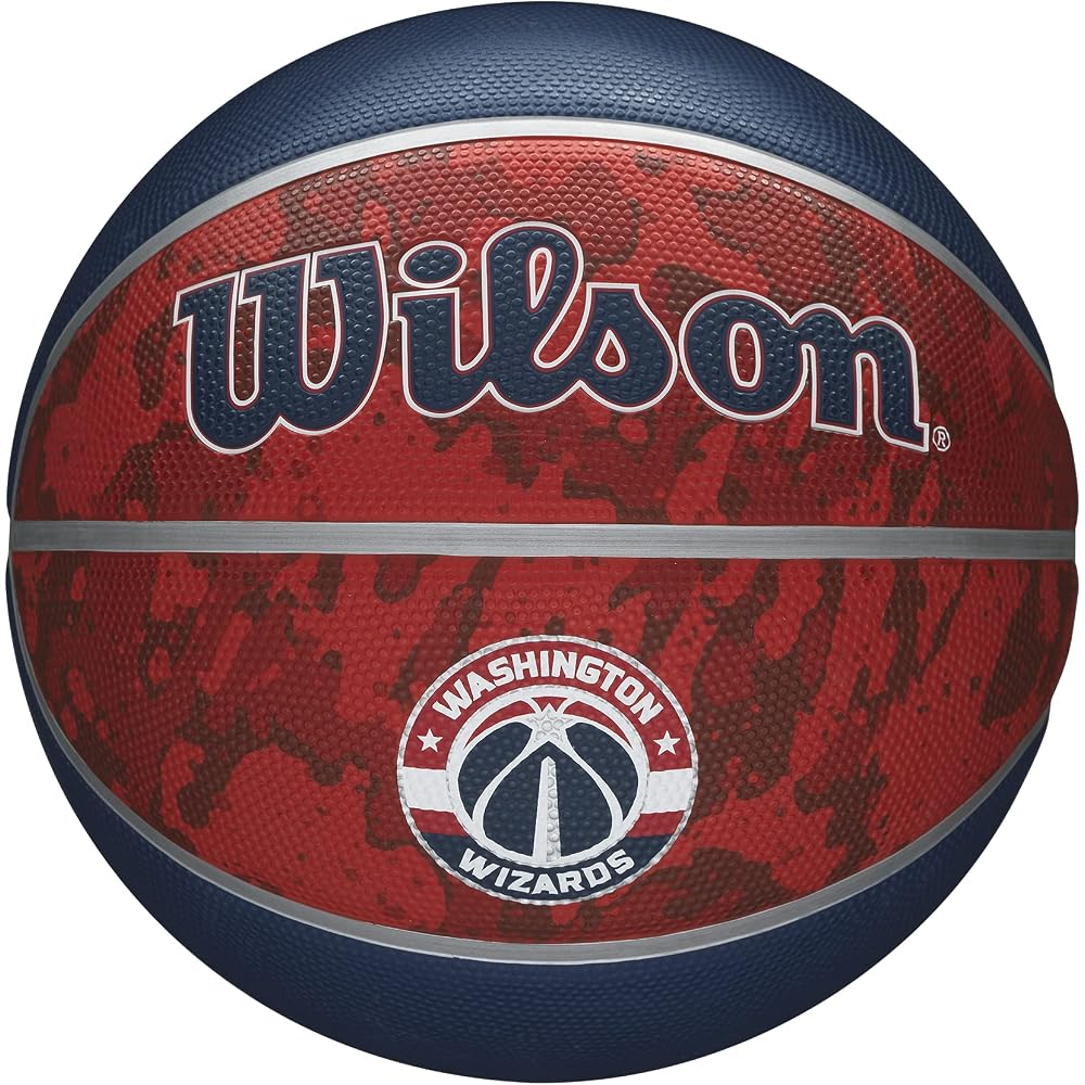Wilson NBA Team Tie-Dye Basketball Washington Wizards Size 7 Diameter 24.5cm Red