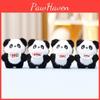 Panda Plush Toy With Cute Belly Band For Girls Gift And Backpack Decoration