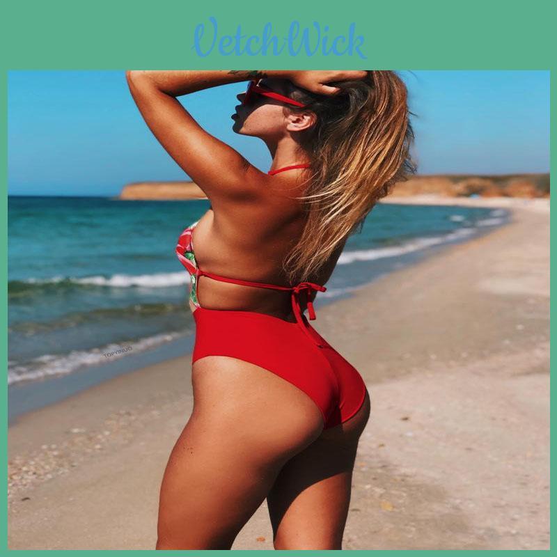 Stylish Women's One Piece Beach Swimsuit Swimwear Bathing Monokini Padded Bikini Flower For Effortless Summer Elegance