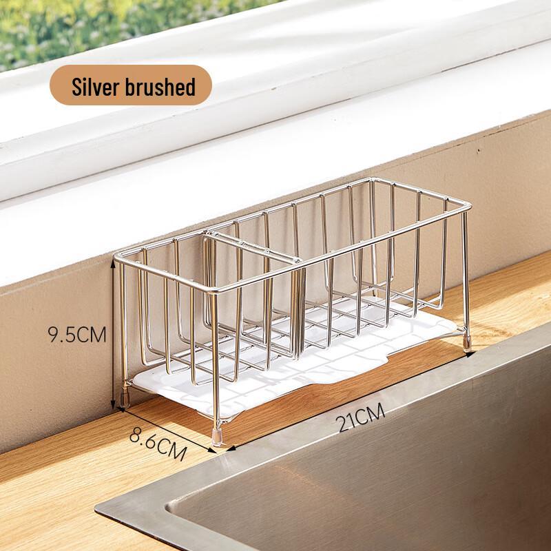 

Держатель для губки и слива из нержавеющей стали Yuluo для кухонной раковины