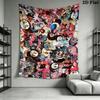 Puella Magi Madoka Magica Wall Tapestry Aesthetic Wall Hanging Printed Fabric Blanket Decorative Tapestries for Bedroom Living Room Home Decor