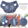 Giacca di Jeans per Cani Piccoli Medi Primavera Autunno Abbigliamento per Cani Classico Gilet con Revers in Jeans Chihuahua Yorkie Bulldog Abbigliamento per Animali Domestici
