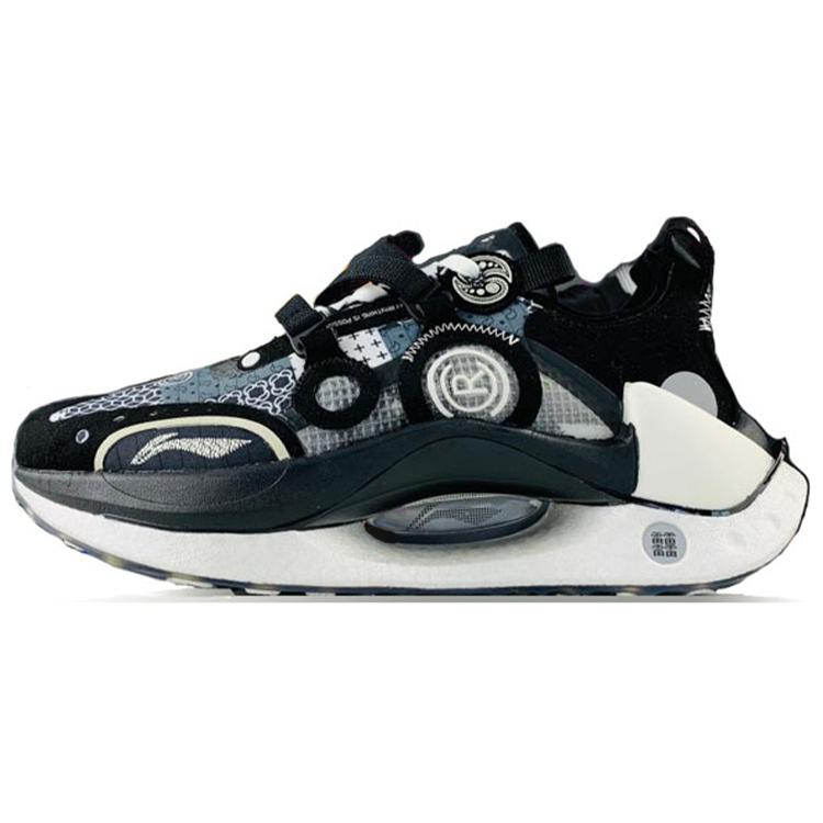 

New LiNing Running Shoes Men s Low top Black ARYR007-12 41.5